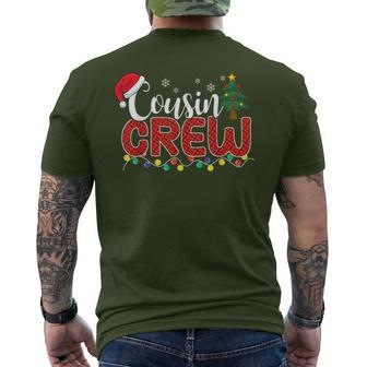 Cousin Crew Christmas Family Reunion Making Memories Xmas Men's T-shirt Back Print - Monsterry