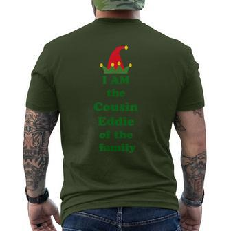 I Am The Cousin Eddie Of The Family Ugly Christmas Sweater Men's T-shirt Back Print - Monsterry AU