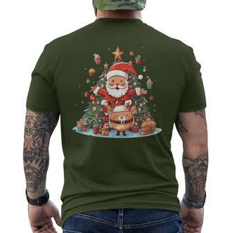 Cute Christmas Christmas Cute Christmas Tree Lights Xmas Men's T-shirt Back Print - Seseable