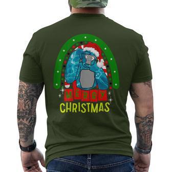 Cute Gorilla Monke Tag Vr Gamer Holidays Christmas Day Men's T-shirt Back Print - Thegiftio UK