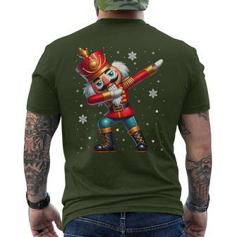 Dabbing Nutcracker Christmas Costume Matching Family Pajama Men's T-shirt Back Print | Mazezy