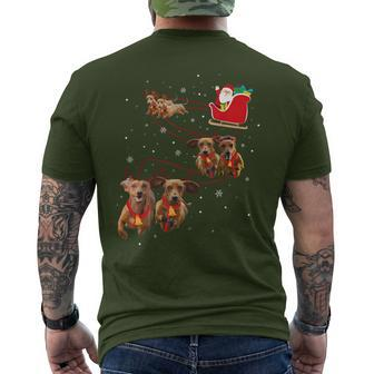 Dachshund Christmas Black T-Shirt mit Rückendruck - Seseable