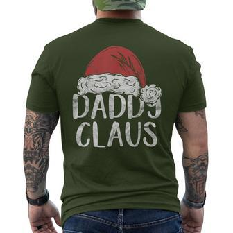 Daddy Claus Christmas Costume Santa Matching Family Men's T-shirt Back Print - Monsterry AU