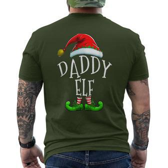 Daddy Elf Family Matching Christmas Men's T-shirt Back Print - Seseable