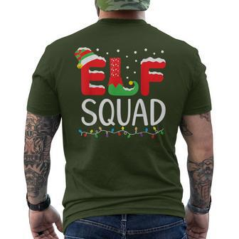 Elf Family Christmas Matching Pajamas Xmas 2023 Elf Squad Men's T-shirt Back Print - Seseable
