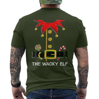 Elf Group Family Matching The Wacky Elf Christmas Men's T-shirt Back Print - Seseable