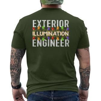 Exterior Illumination Engineer Christmas Lights Men's T-shirt Back Print - Monsterry