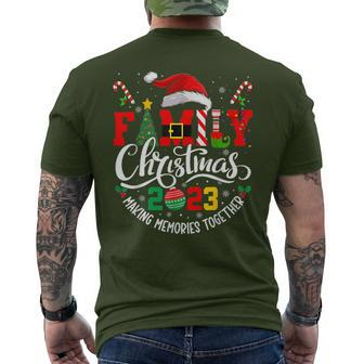 Family Christmas 2023 Matching Outfits Team Santa Elf Squad Men's T-shirt Back Print - Seseable
