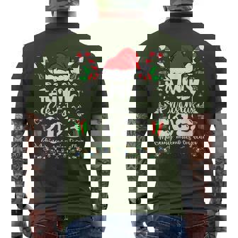 Family Christmas 2023 Matching Squad Santa Elf Xmas Men's T-shirt Back Print | Seseable CA