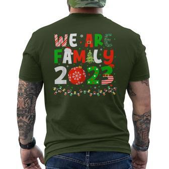 Family Matching Xmas Holidays Christmas 2023 Santa Elf Men's T-shirt Back Print | Mazezy
