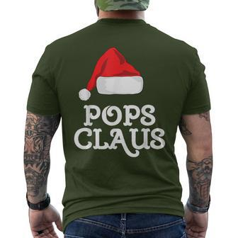 Family Pops Claus Christmas Santa's Hat Matching Pajama Men's T-shirt Back Print - Monsterry CA