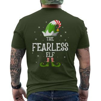 The Fearless Elf Family Matching Group Christmas Men's T-shirt Back Print - Monsterry DE