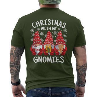 Christmas With My Gnomies Xmas Gnome Family Gnomes Men's T-shirt Back Print - Monsterry DE