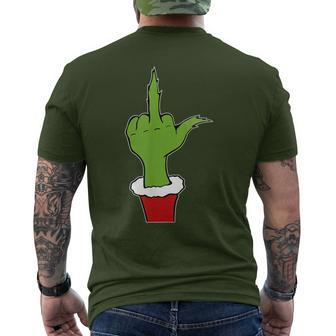 Christmas Naughty Elf Adult Humor Anti Christmas Men's T-shirt Back Print - Monsterry UK