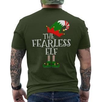 The Fearless Elf Matching Family Group Christmas Men's T-shirt Back Print - Monsterry CA