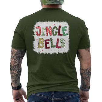 Jingle Bells Christmas Family Pajama Bleach Xmas Men's T-shirt Back Print - Monsterry DE