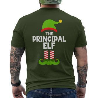 The Principal Elf Christmas Matching Family Party Men's T-shirt Back Print | Mazezy DE