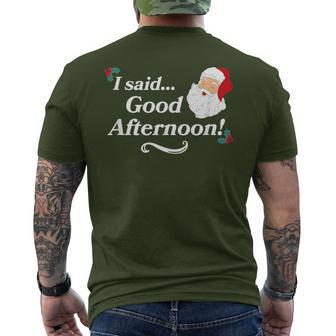 Spirited Said Good Afternoon Holiday Christmas Men's T-shirt Back Print - Monsterry