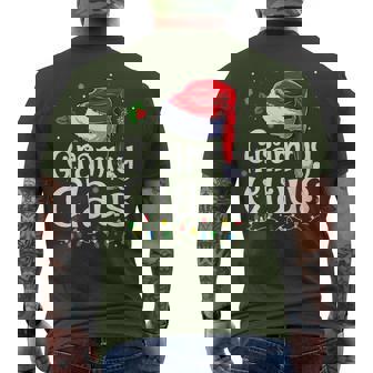 Grammy Claus Xmas Santa Matching Family Christmas Pajamas Men's T-shirt Back Print - Seseable