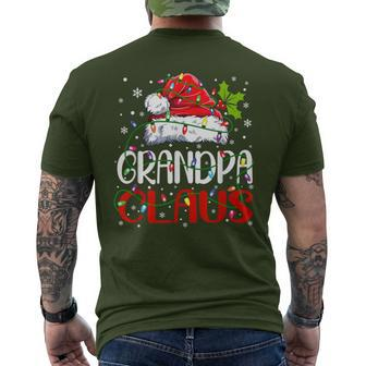 Grandpa Claus Christmas Santa Matching Family Xmas Pajamas Men's T-shirt Back Print | Seseable CA