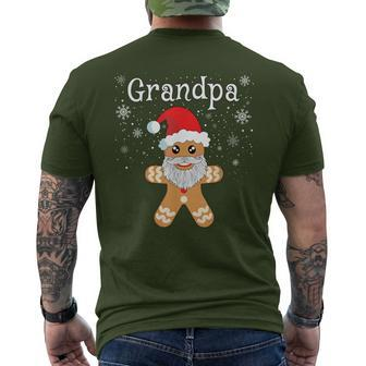 Grandpa Gingerbread Matching Christmas Men's T-shirt Back Print - Monsterry UK