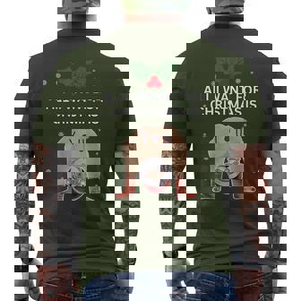 Hilarious Situations Ugly Christmas Sweater Men's T-shirt Back Print - Thegiftio