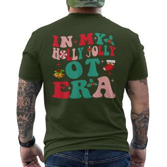 In My Hollyjolly Ot Occupational Therapy Era Christmas Ot Men's T-shirt Back Print - Monsterry