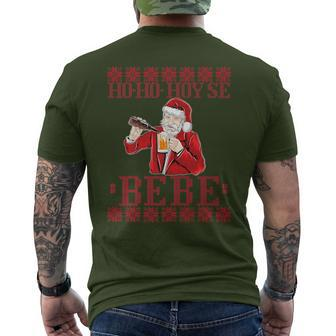 Hoy Se Bebe Ugly Christmas Dominican Men's T-shirt Back Print - Monsterry UK