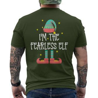 I'm The Fearless Elf Family Matching Group Christmas Men's T-shirt Back Print - Monsterry AU
