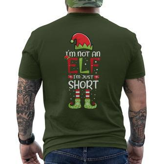 I'm Not An Elf Im Just Short Christmas Family Matching Men's T-shirt Back Print - Seseable
