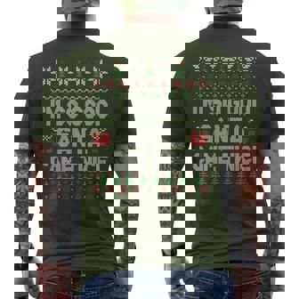 I'm So Good Santa Came Twice Santa Matching Couple Christmas Men's T-shirt Back Print | Mazezy
