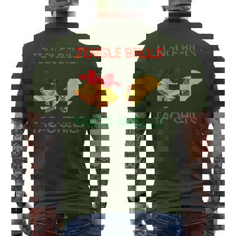Jingle Bells Taco Shells Christmas Cute Tacos Foodie Men's T-shirt Back Print | Seseable CA