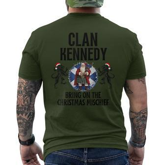 Kennedy Clan Christmas Scottish Family Name Party Men's T-shirt Back Print - Seseable