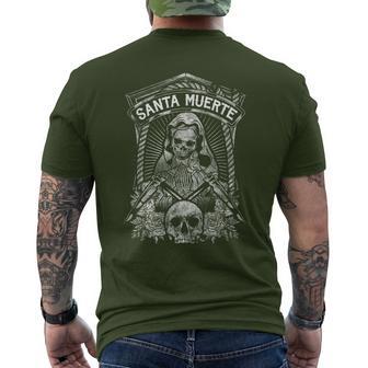 La Santa Muerte Mexican Grim T-Shirt mit Rückendruck - Seseable