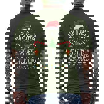 Most Likely To Eat All The Cookies Family Joke Christmas Men's T-shirt Back Print | Seseable CA