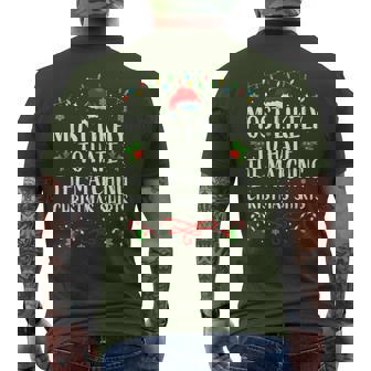 Most Likely To Hate Matching Christmas Family Matching Men's T-shirt Back Print | Mazezy