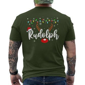 Most Likely To Try Ride Rudolph Couples Christmas Meme Men's T-shirt Back Print - Monsterry