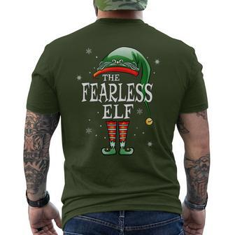 Matching Family The Fearless Elf Christmas Men's T-shirt Back Print - Monsterry DE