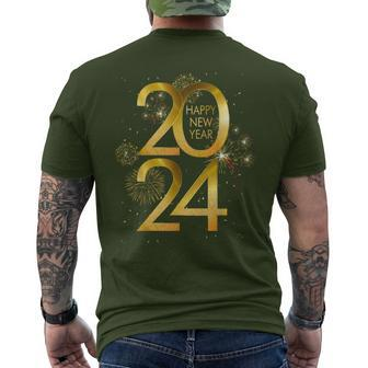 Merry Xmas Christmas Happy New Year 2024 Year Of The Dragon Men's T-shirt Back Print - Thegiftio UK