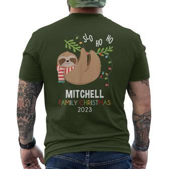 Mitchell Family Name Mitchell Family Christmas Men's T-shirt Back Print - Seseable