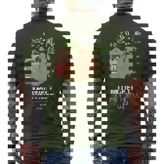 Mitchell Family Name Mitchell Family Christmas Men's T-shirt Back Print | Seseable UK