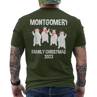 Montgomery Family Name Montgomery Family Christmas Men's T-shirt Back Print - Seseable