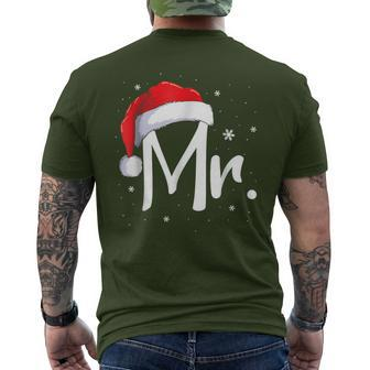 Mr And Mrs Claus Couples Matching Christmas Pajamas Santa Men's T-shirt Back Print - Monsterry UK