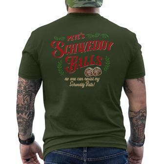 No One Can Resist My Schweddy Balls Christmas Men's T-shirt Back Print | Mazezy