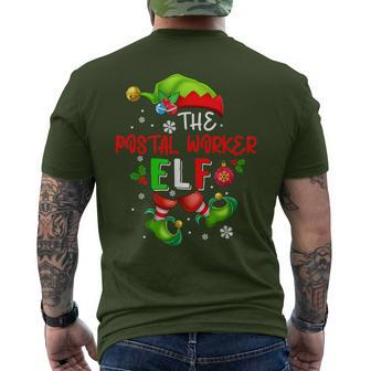 The Postal Worker Elf Christmas Elf Costume Lover Family Men's T-shirt Back Print - Thegiftio UK