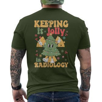Rad Tech Christmas Tree Keeping It Jolly In Radiology Men's T-shirt Back Print | Mazezy