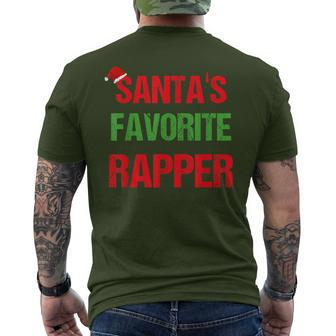 Rapper Pajama Christmas Men's T-shirt Back Print - Monsterry