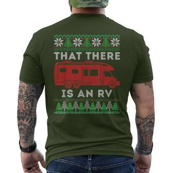 That There Is An Rv Ugly Christmas Camping Holiday Camper Men's T-shirt Back Print - Monsterry DE