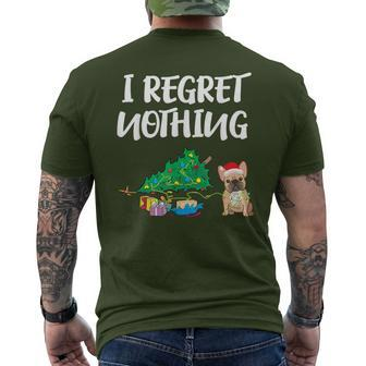 I Regret Nothing Frenchie Christmas French Bulldog Men's T-shirt Back Print - Monsterry UK