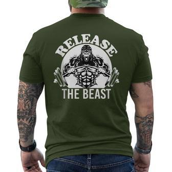 Release The Beast Before Christmas Men's T-shirt Back Print - Monsterry AU